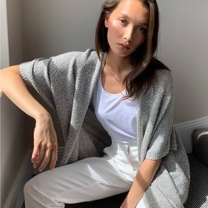 Aritzia community iconic cape in blue XXS